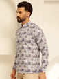 Premium Printed Casual Cotton Shirt for Men – Full Sleeve Stylish Regular Fit Shirt